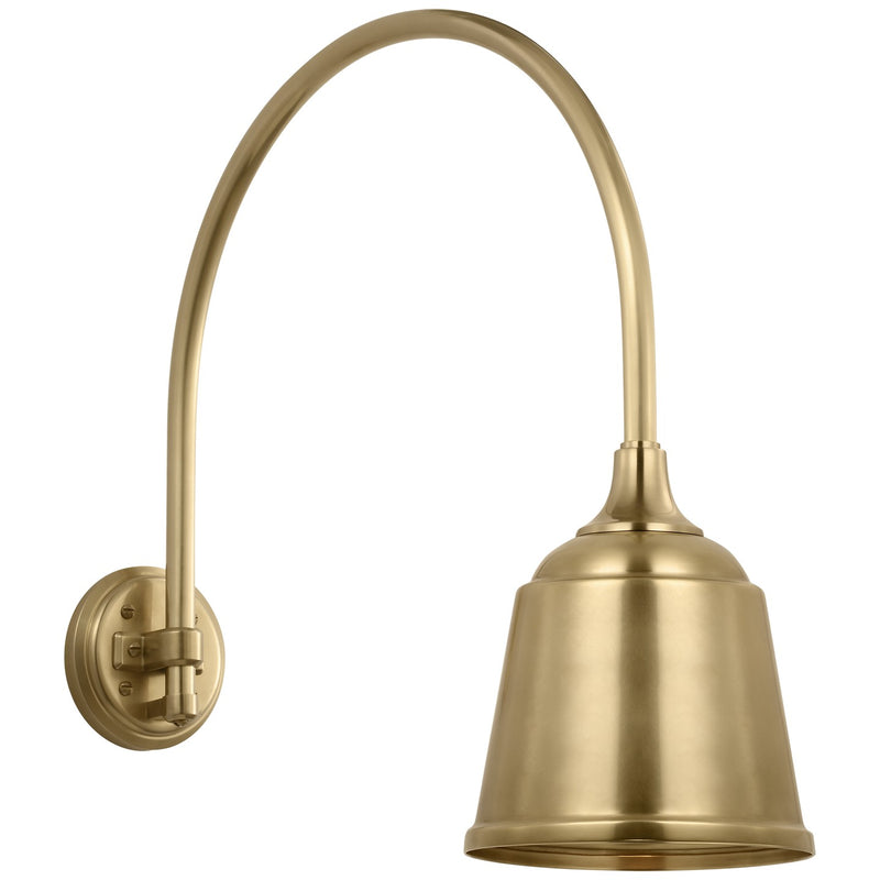 Visual Comfort Signature TOB 2815HAB/S5-HAB LED Barn Light, Hand-Rubbed Antique Brass