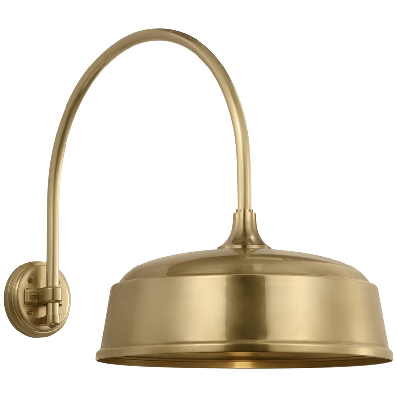 Visual Comfort Signature TOB 2815HAB/S7-HAB LED Barn Light, Hand-Rubbed Antique Brass
