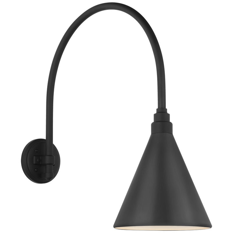 Visual Comfort Signature TOB 2815MBK/S10-MBK LED Barn Light, Matte Black