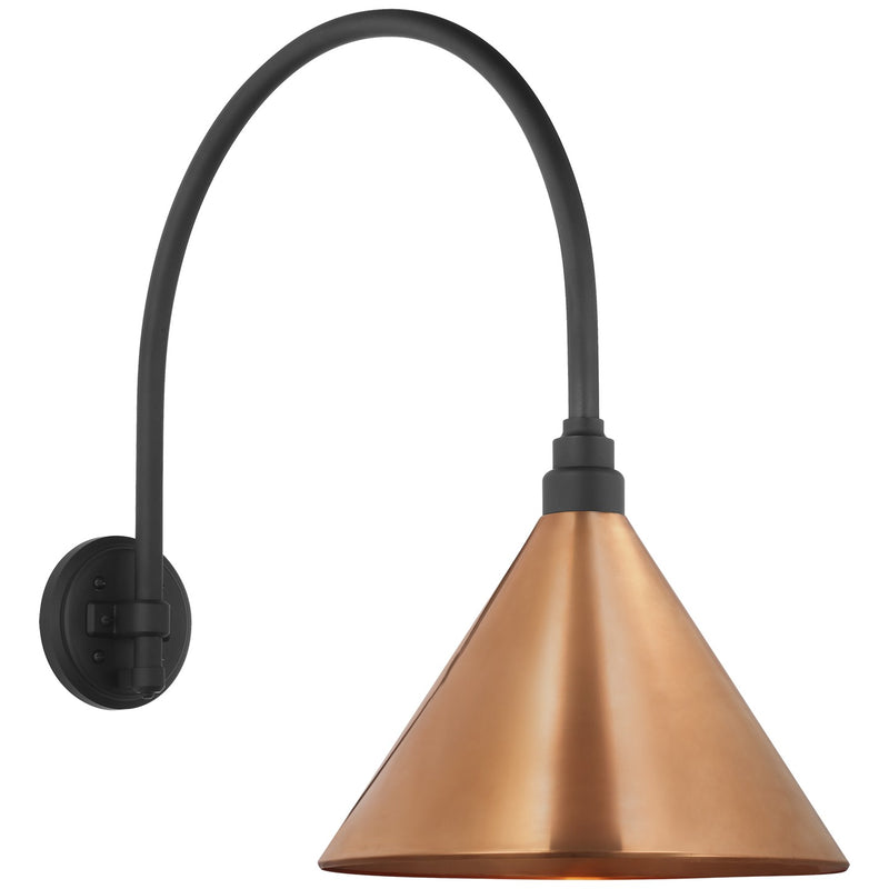 Visual Comfort Signature TOB 2815MBK/S11-SC LED Barn Light, Matte Black