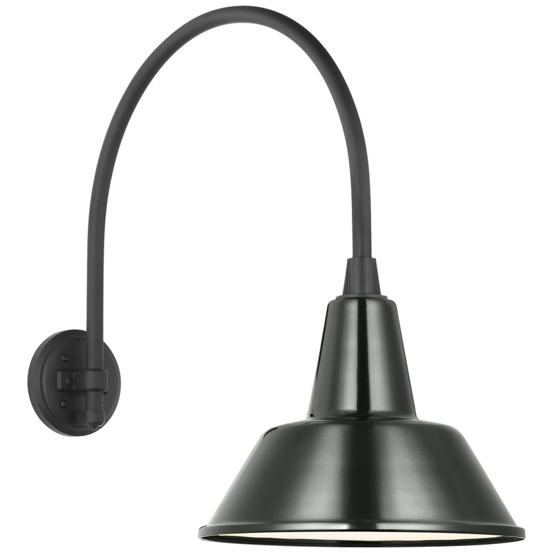 Visual Comfort Signature TOB 2815MBK/S1-G LED Barn Light, Matte Black