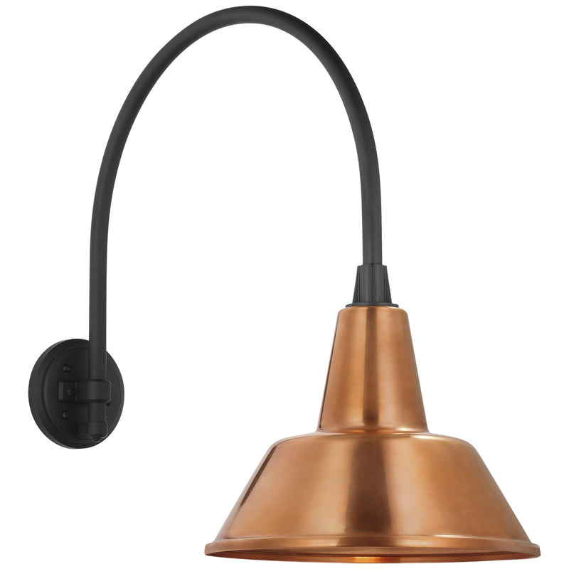 Visual Comfort Signature TOB 2815MBK/S1-SC LED Barn Light, Matte Black