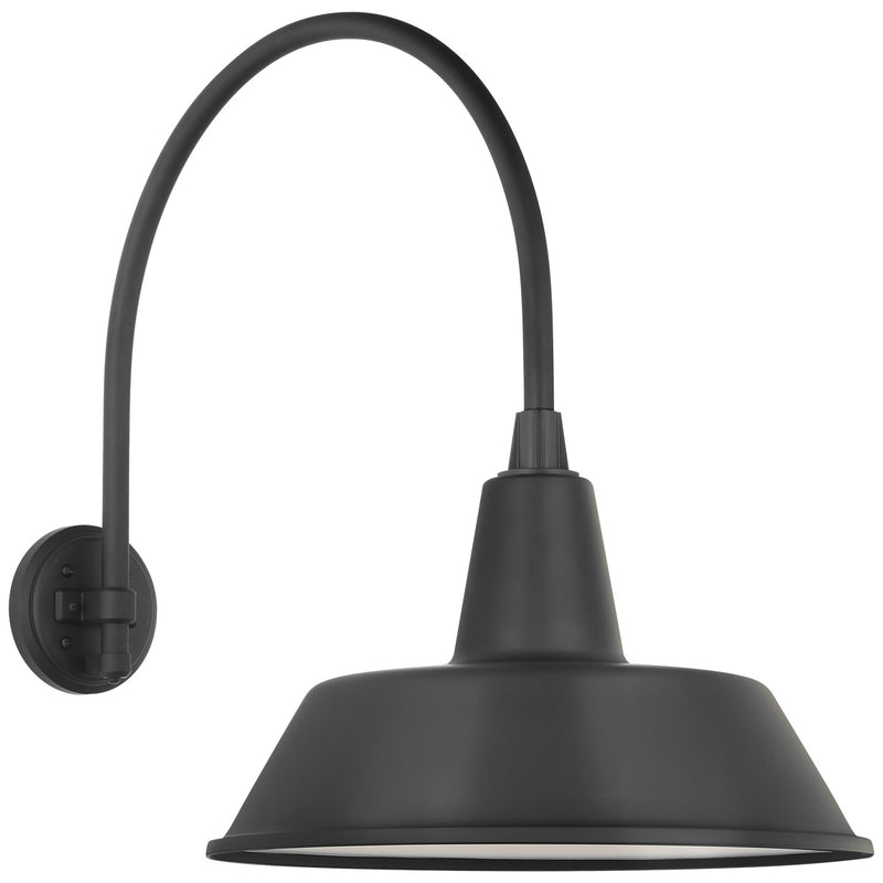 Visual Comfort Signature TOB 2815MBK/S2-MBK LED Barn Light, Matte Black
