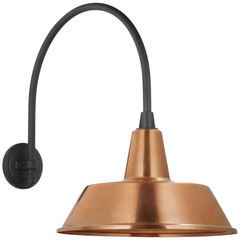 Visual Comfort Signature TOB 2815MBK/S2-SC LED Barn Light, Matte Black
