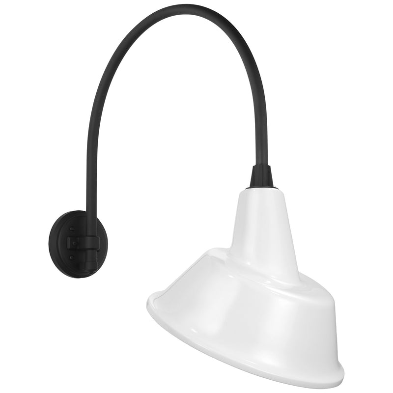 Visual Comfort Signature TOB 2815MBK/S3-WHT LED Barn Light, Matte Black