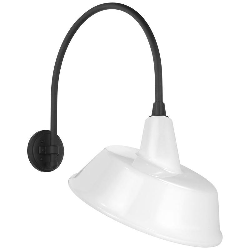 Visual Comfort Signature TOB 2815MBK/S4-WHT LED Barn Light, Matte Black