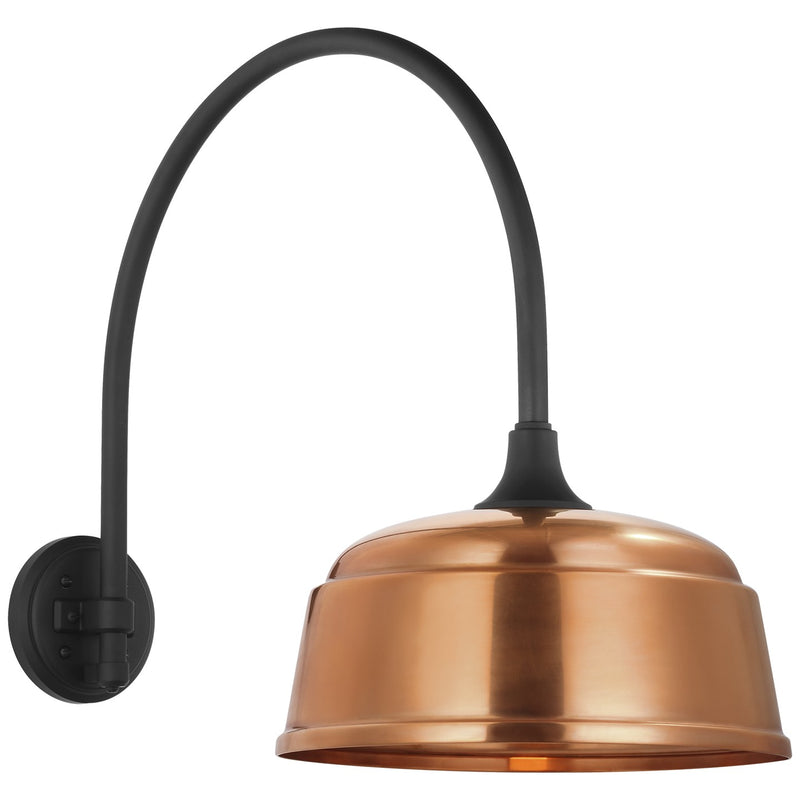 Visual Comfort Signature TOB 2815MBK/S6-SC LED Barn Light, Matte Black