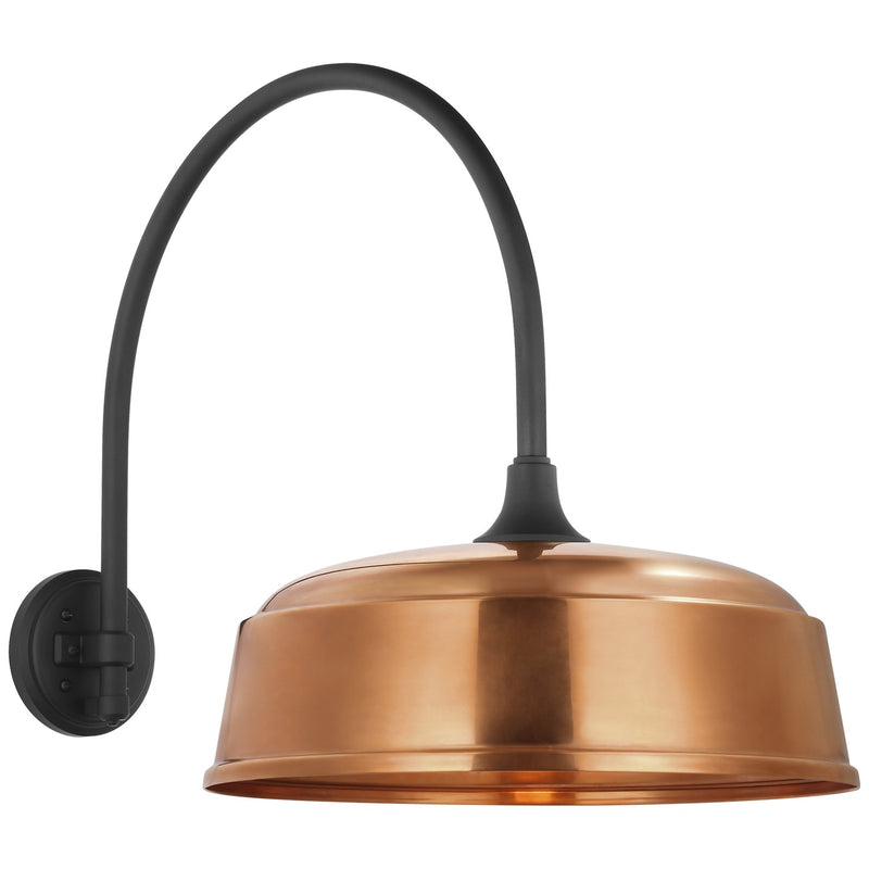 Visual Comfort Signature TOB 2815MBK/S7-SC LED Barn Light, Matte Black