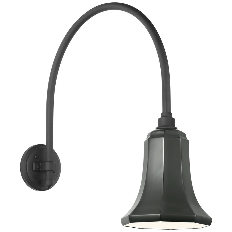 Visual Comfort Signature TOB 2815MBK/S8-G LED Barn Light, Matte Black