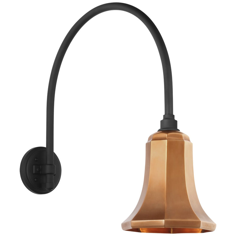 Visual Comfort Signature TOB 2815MBK/S8-SC LED Barn Light, Matte Black