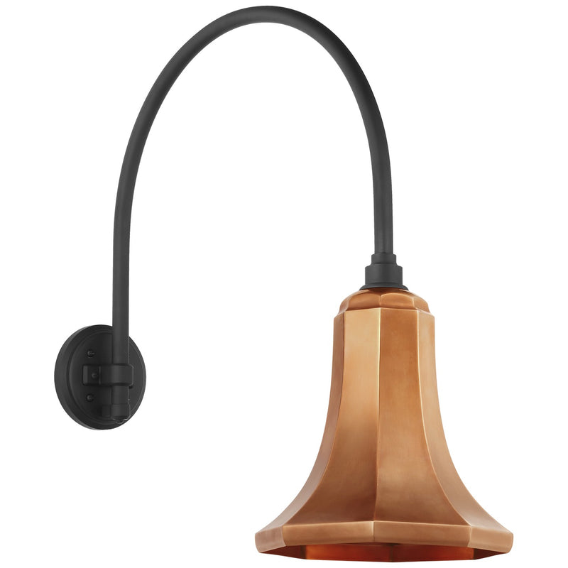 Visual Comfort Signature TOB 2815MBK/S9-SC LED Barn Light, Matte Black