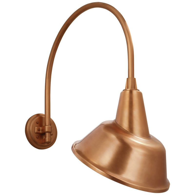Visual Comfort Signature TOB 2815SC/S3-SC LED Barn Light, Soft Copper