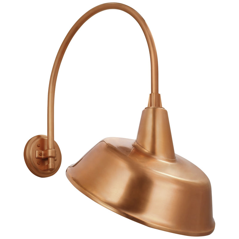 Visual Comfort Signature TOB 2815SC/S4-SC LED Barn Light, Soft Copper