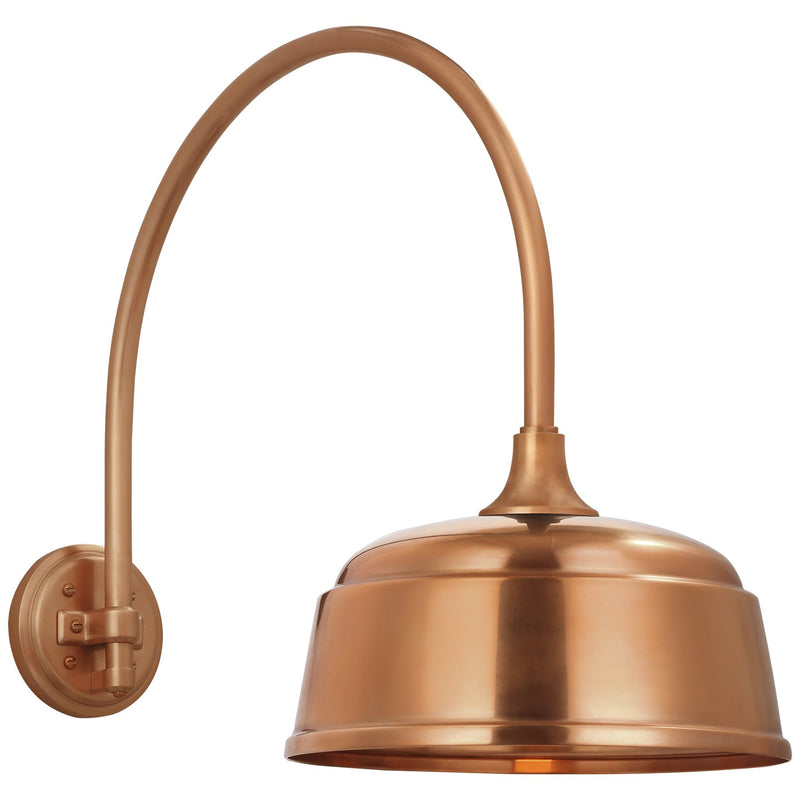 Visual Comfort Signature TOB 2815SC/S6-SC LED Barn Light, Soft Copper