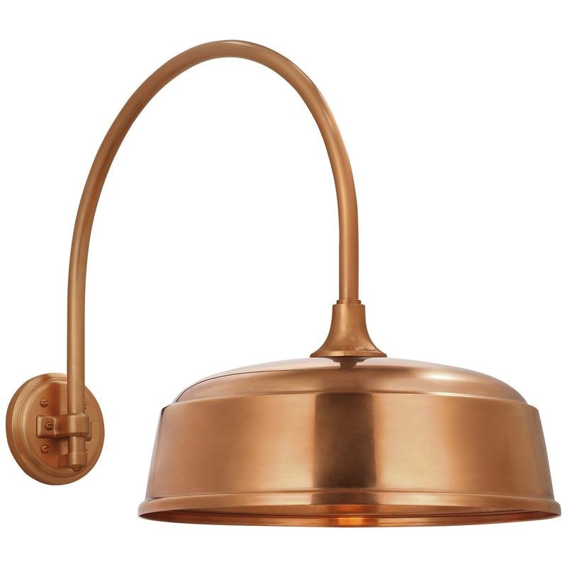 Visual Comfort Signature TOB 2815SC/S7-SC LED Barn Light, Soft Copper