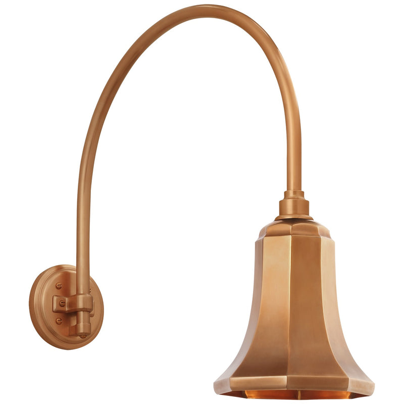 Visual Comfort Signature TOB 2815SC/S8-SC LED Barn Light, Soft Copper