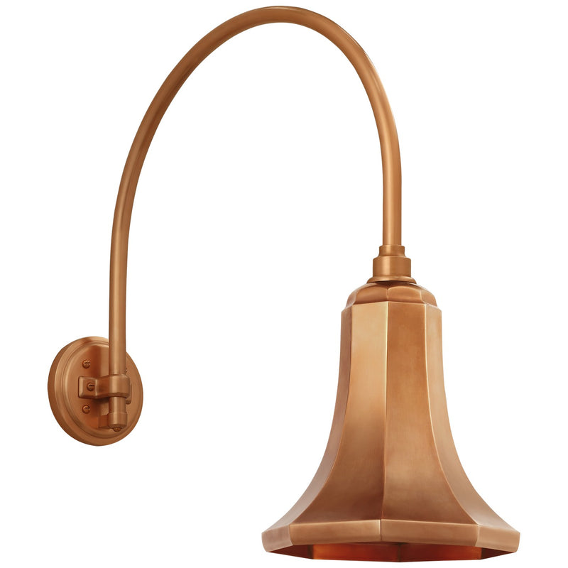 Visual Comfort Signature TOB 2815SC/S9-SC LED Barn Light, Soft Copper