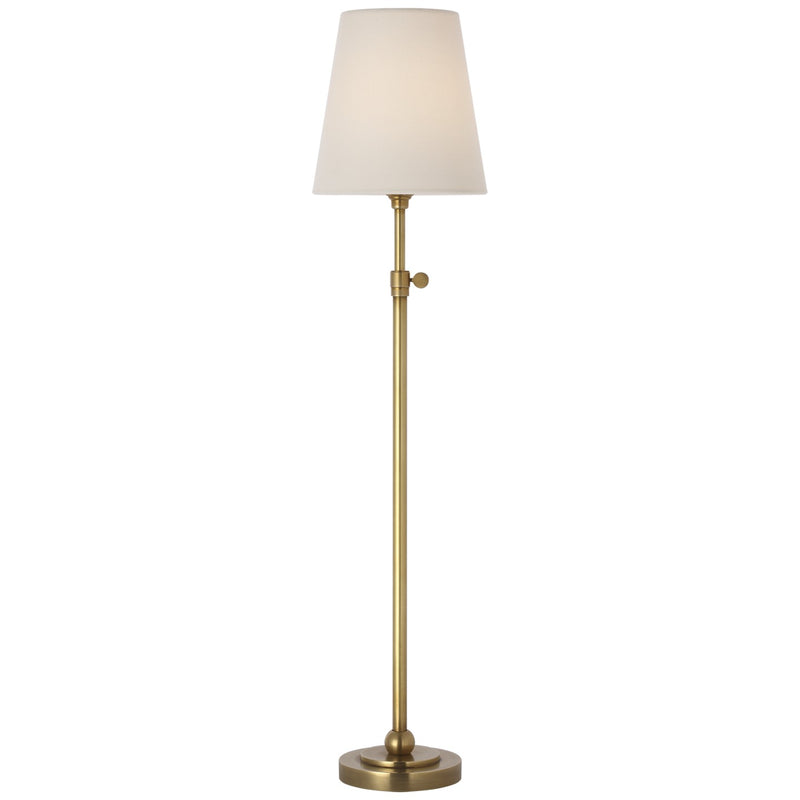 Visual Comfort Signature TOB 3107HAB-L-CL LED Table Lamp, Hand-Rubbed Antique Brass
