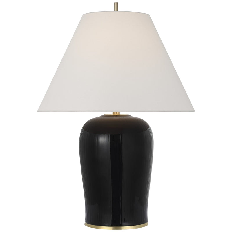 Visual Comfort Signature TOB 3604RBK-L LED Table Lamp, Raven Black