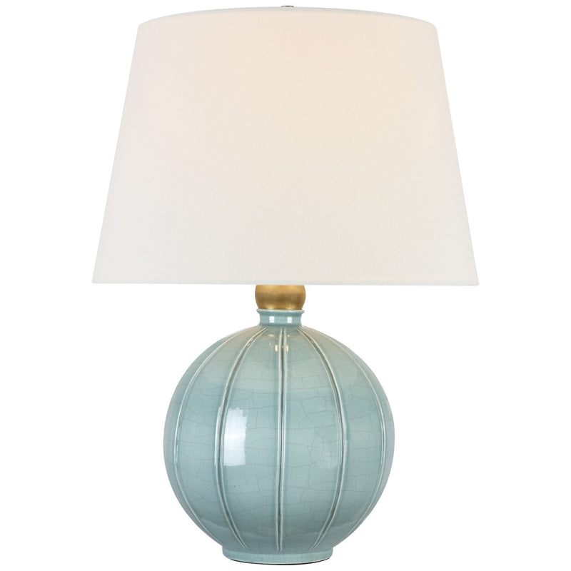 Visual Comfort Signature TOB 3616CRN-L LED Table Lamp, Crackled Robin