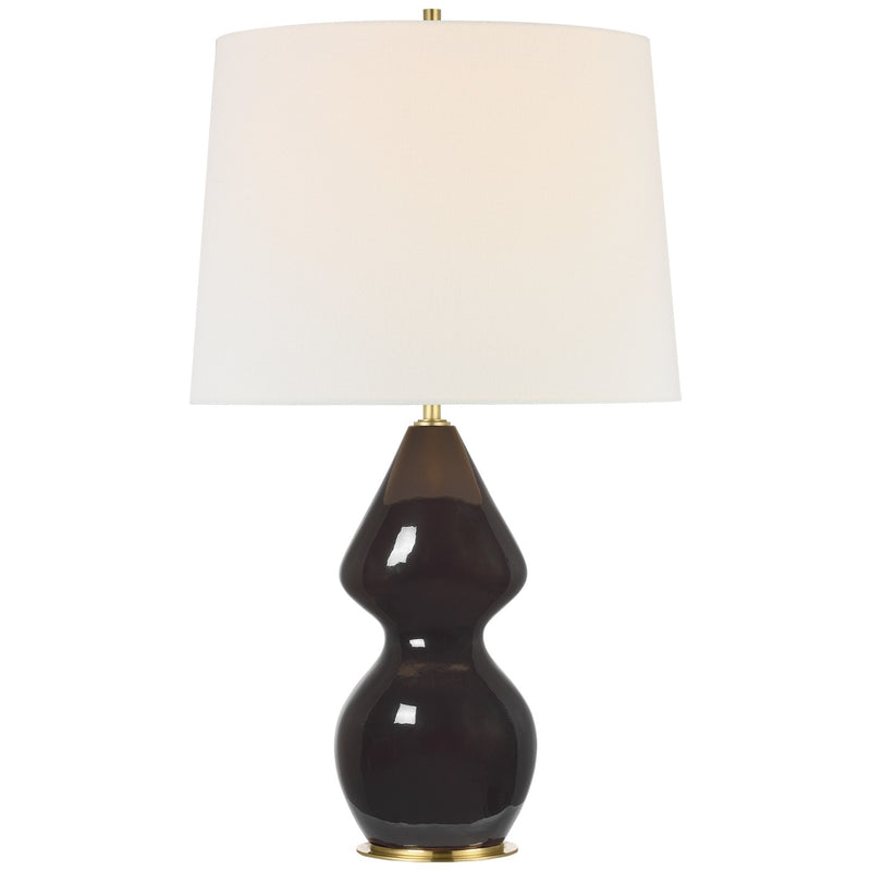 Visual Comfort Signature TOB 3622BCV-L LED Table Lamp, Black Caviar