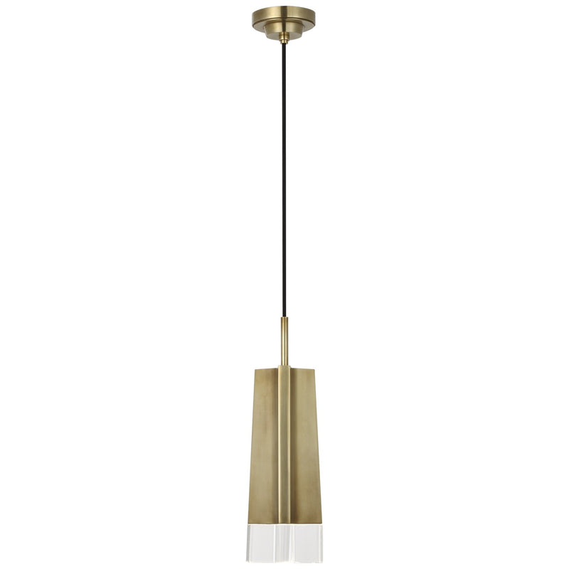 Visual Comfort Signature TOB 5660HAB-CG LED Pendant, Hand-Rubbed Antique Brass
