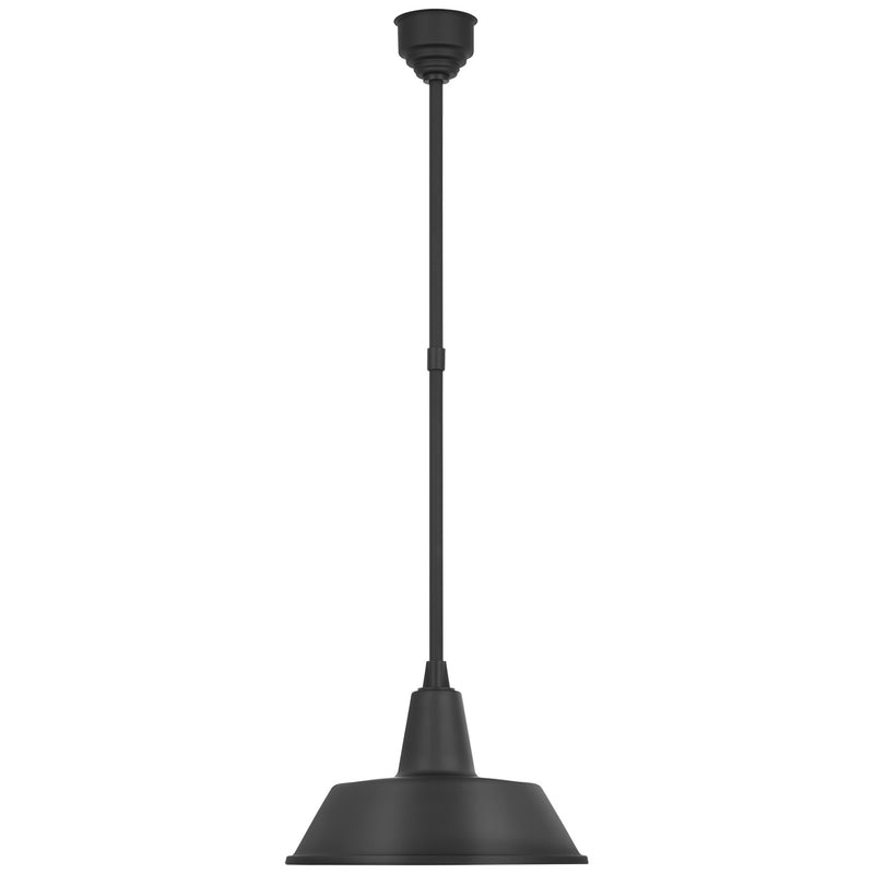 Visual Comfort Signature TOB 5803MBK-MBK LED Pendant, Matte Black