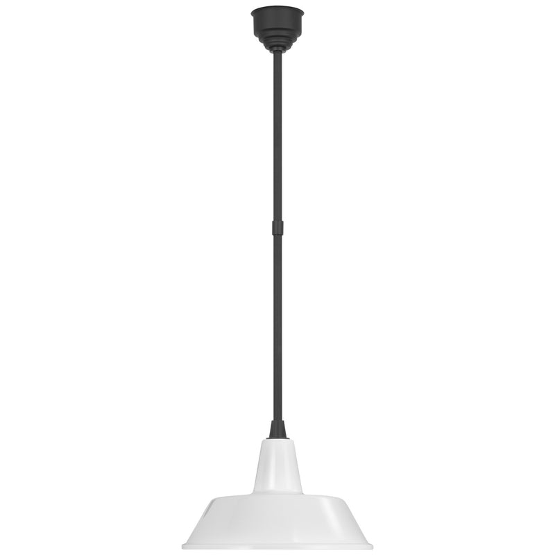Visual Comfort Signature TOB 5803MBK-WHT LED Pendant, Matte Black