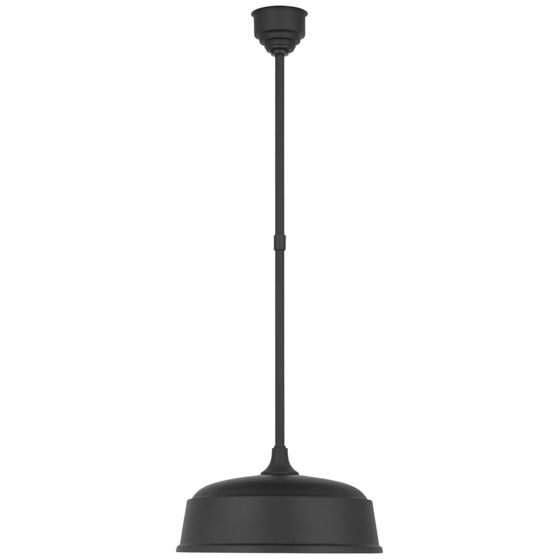 Visual Comfort Signature TOB 5812MBK-MBK LED Pendant, Matte Black