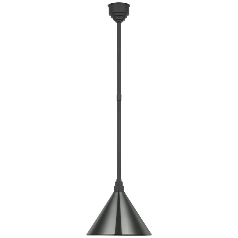 Visual Comfort Signature TOB 5819MBK-G LED Pendant, Matte Black