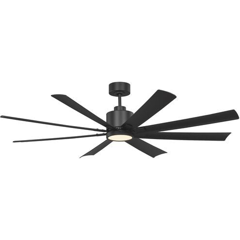 Generation Lighting 8FLSM65MBKD 65" Ceiling Fan, Midnight Black