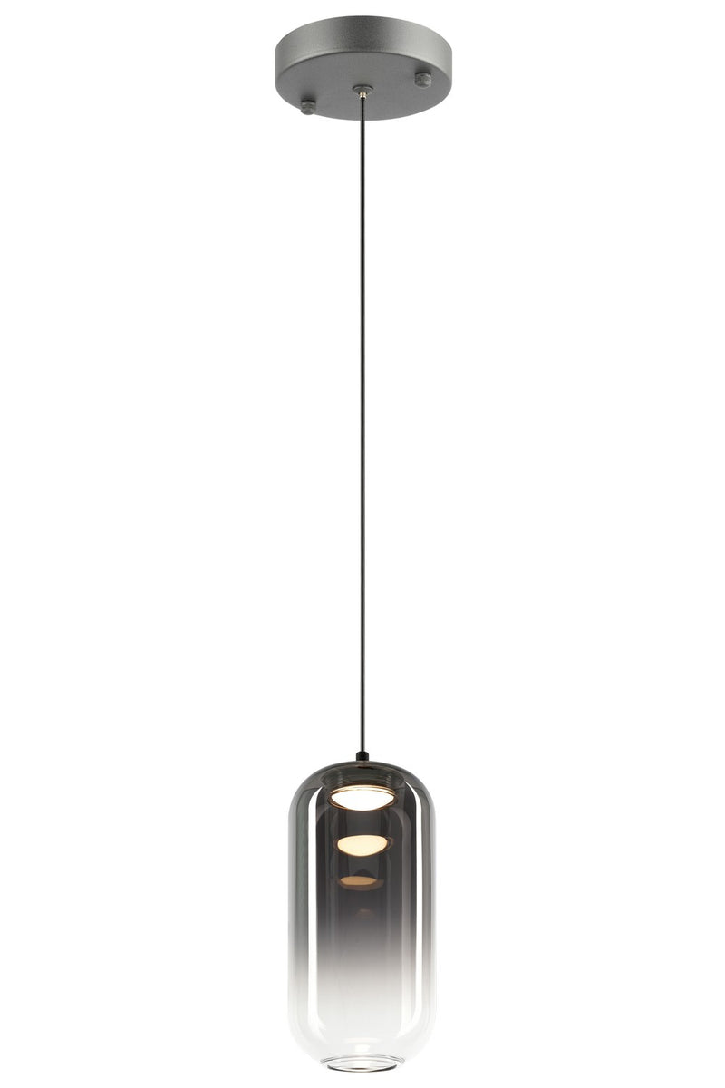 Matteo Lighting C37411MBSM One Light Pendant, Matte Black