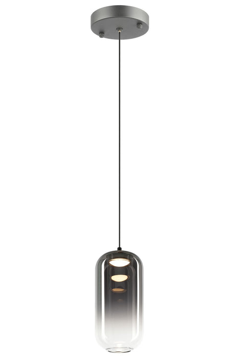 Matteo Lighting C37411MBSM One Light Pendant, Matte Black