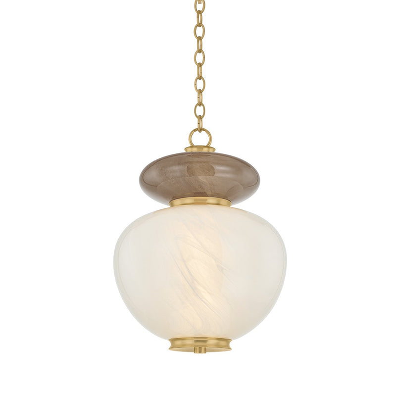 Corbett Lighting 498-14-VB LED Pendant, Vintage Brass