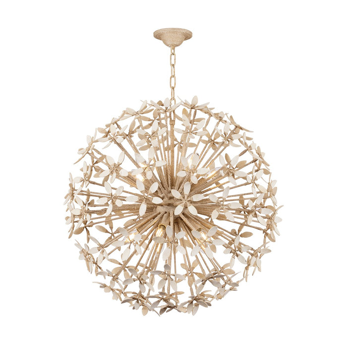 Corbett Lighting 511-30-IYC Ten Light Chandelier, Ivory Coco