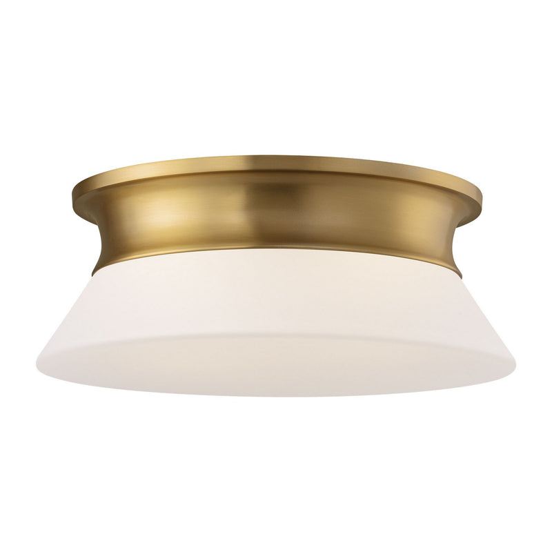 Visual Comfort Studio AF1192BBS Two Light Flush Mount, Burnished Brass