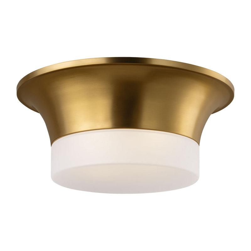 Visual Comfort Studio AF1202BBS Two Light Flush Mount, Burnished Brass