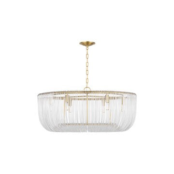Visual Comfort Studio CP1466BBS Six Light Pendant, Burnished Brass