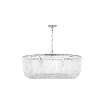 Visual Comfort Studio CP1466PN Six Light Pendant, Polished Nickel