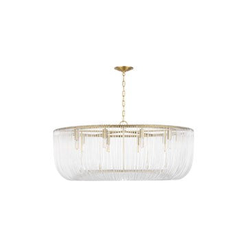 Visual Comfort Studio CP14710BBS Ten Light Pendant, Burnished Brass