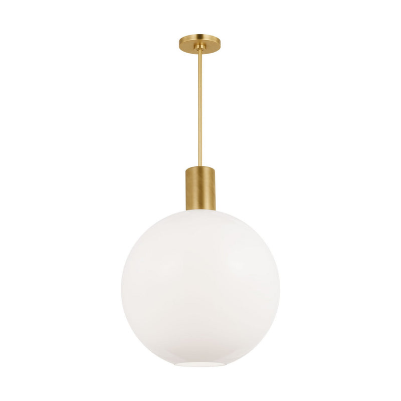 Visual Comfort Studio DJP1191SB One Light Pendant, Satin Brass