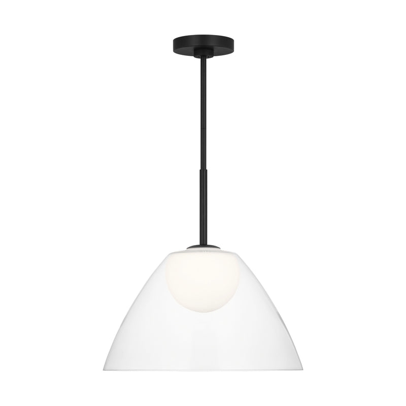 Visual Comfort Studio DJP1251MBK One Light Pendant, Midnight Black