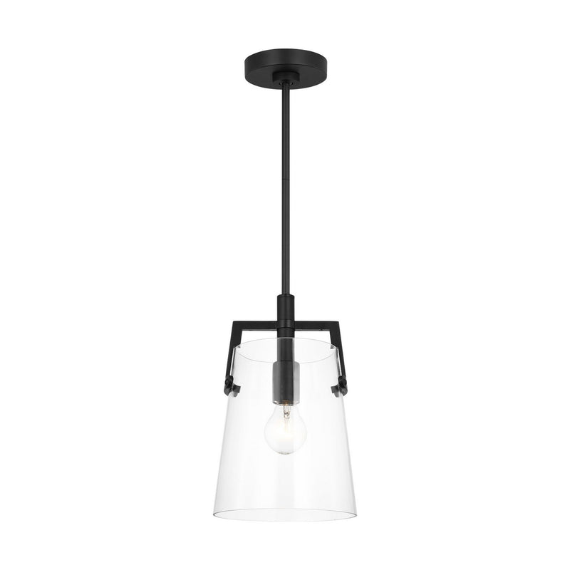 Visual Comfort Studio DJP1261MBK One Light Pendant, Midnight Black