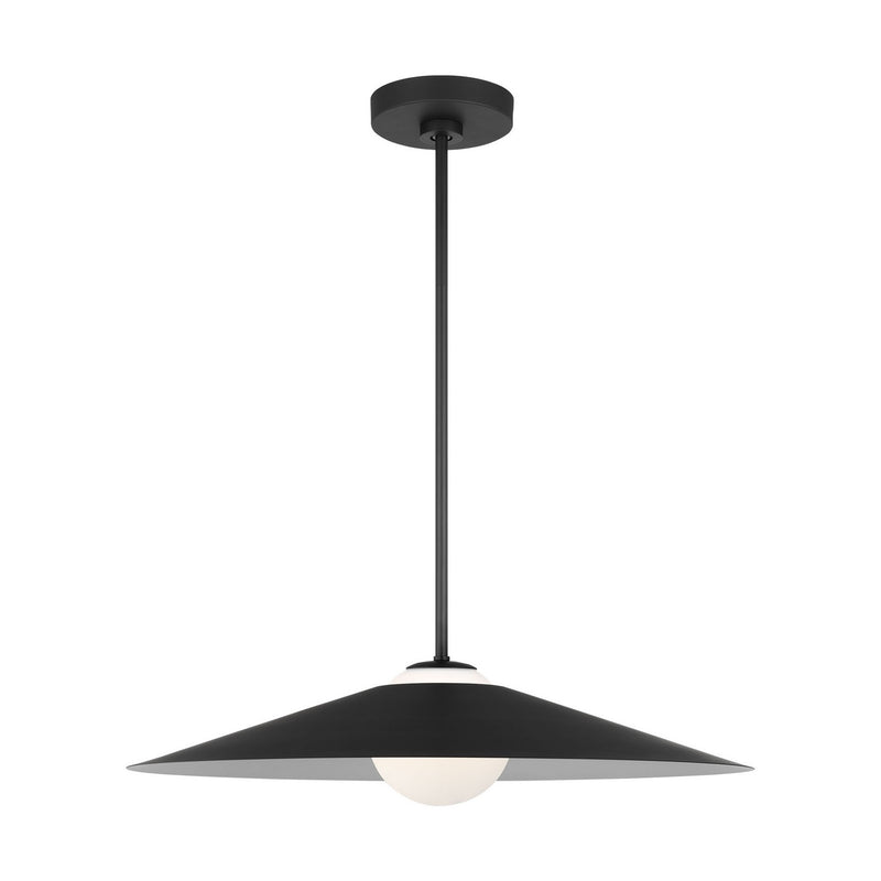Visual Comfort Studio DJP1281MBK One Light Pendant, Midnight Black
