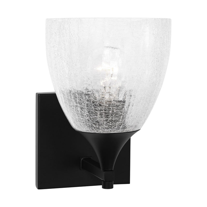Visual Comfort Studio DJV1021MBKCKG One Light Wall Sconce, Midnight Black