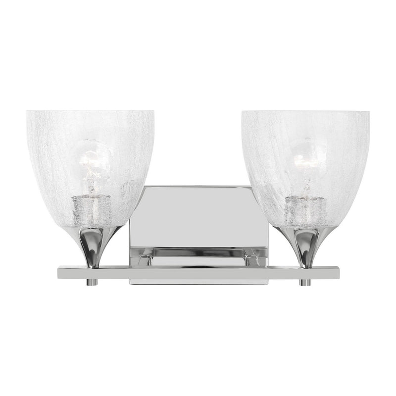 Visual Comfort Studio DJV1022CHCKG Two Light Vanity, Chrome