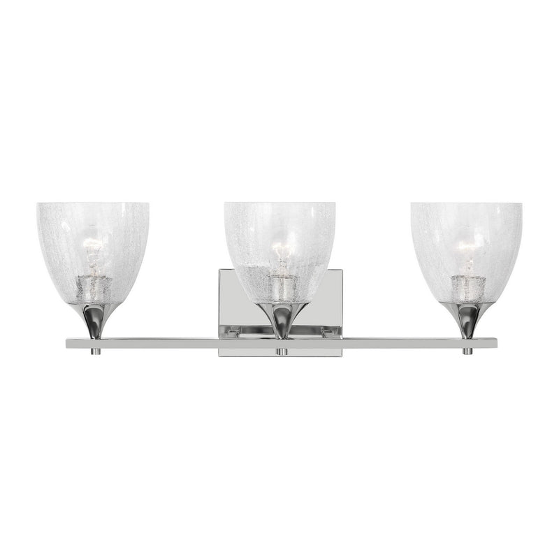 Visual Comfort Studio DJV1023CHCKG Three Light Vanity, Chrome