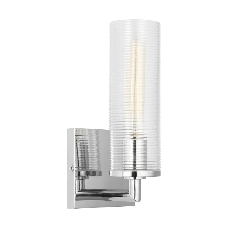 Visual Comfort Studio DJW1101CH One Light Wall Sconce, Chrome