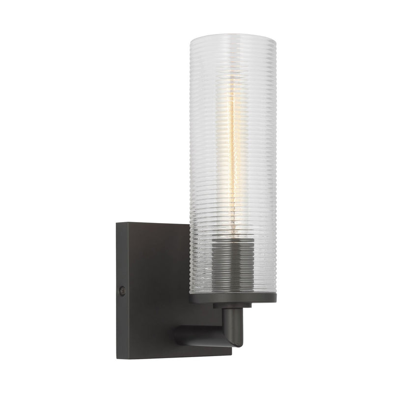 Visual Comfort Studio DJW1101MBK One Light Wall Sconce, Midnight Black
