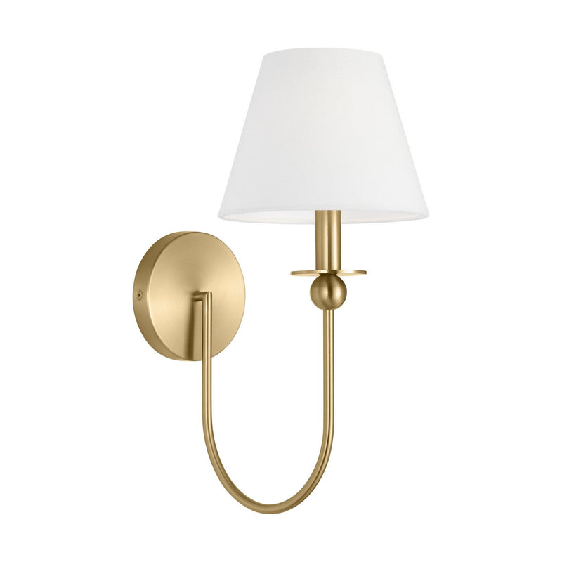 Visual Comfort Studio DJW1111SB One Light Wall Sconce, Satin Brass